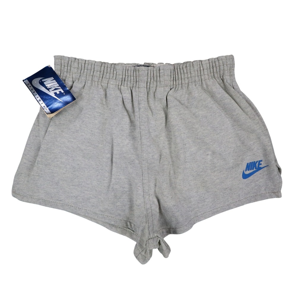 Nike Vintage Shorts Boys XL 18/20 80s 90s Grey Deadstock Made in USA 1386-74